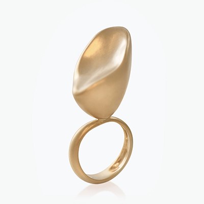 BABY MALAK FLOURISH PURE BIG MARQUISE RING